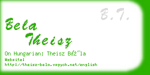 bela theisz business card